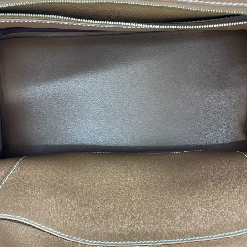 HERMES Birkin 35 D Stamp Gold Togo Handbag with Gold Hardware