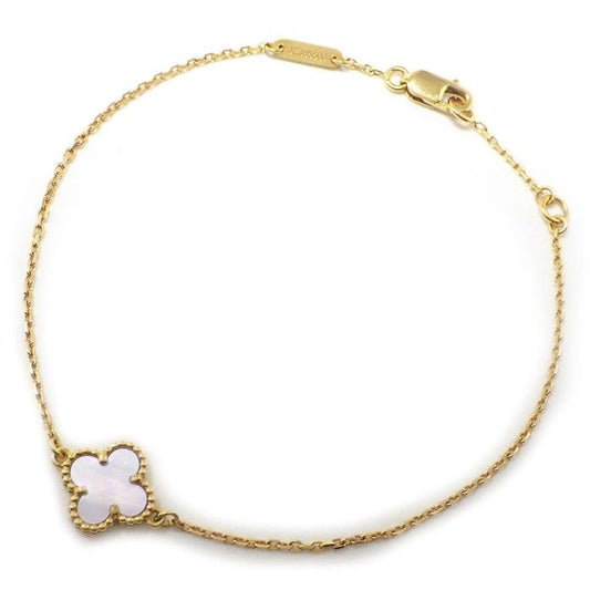 Van Cleef & Arpels Sweet Alhambra Bracelet in K18YG & White Shell