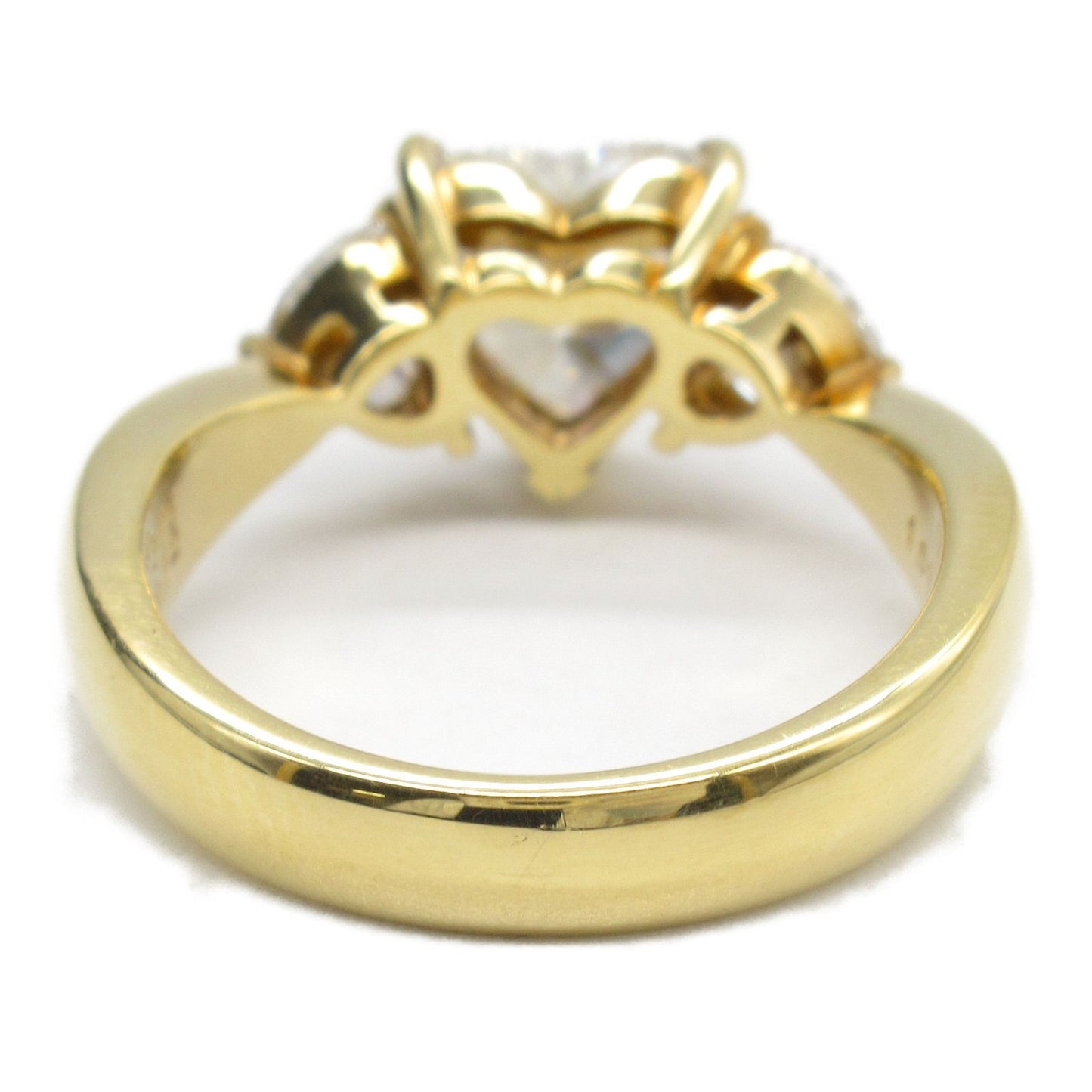 Exquisite K18 Yellow Gold Diamond Ring - Timeless Elegance