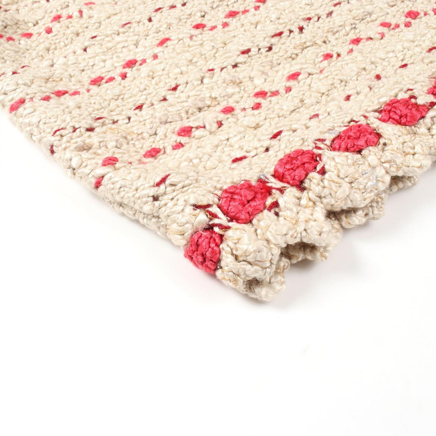 CHANEL Silk Wool Knit Skirt - Timeless Elegance in Beige & Red