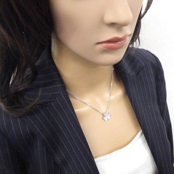Van Cleef & Arpels Frivole SM Necklace with Diamonds in White Gold