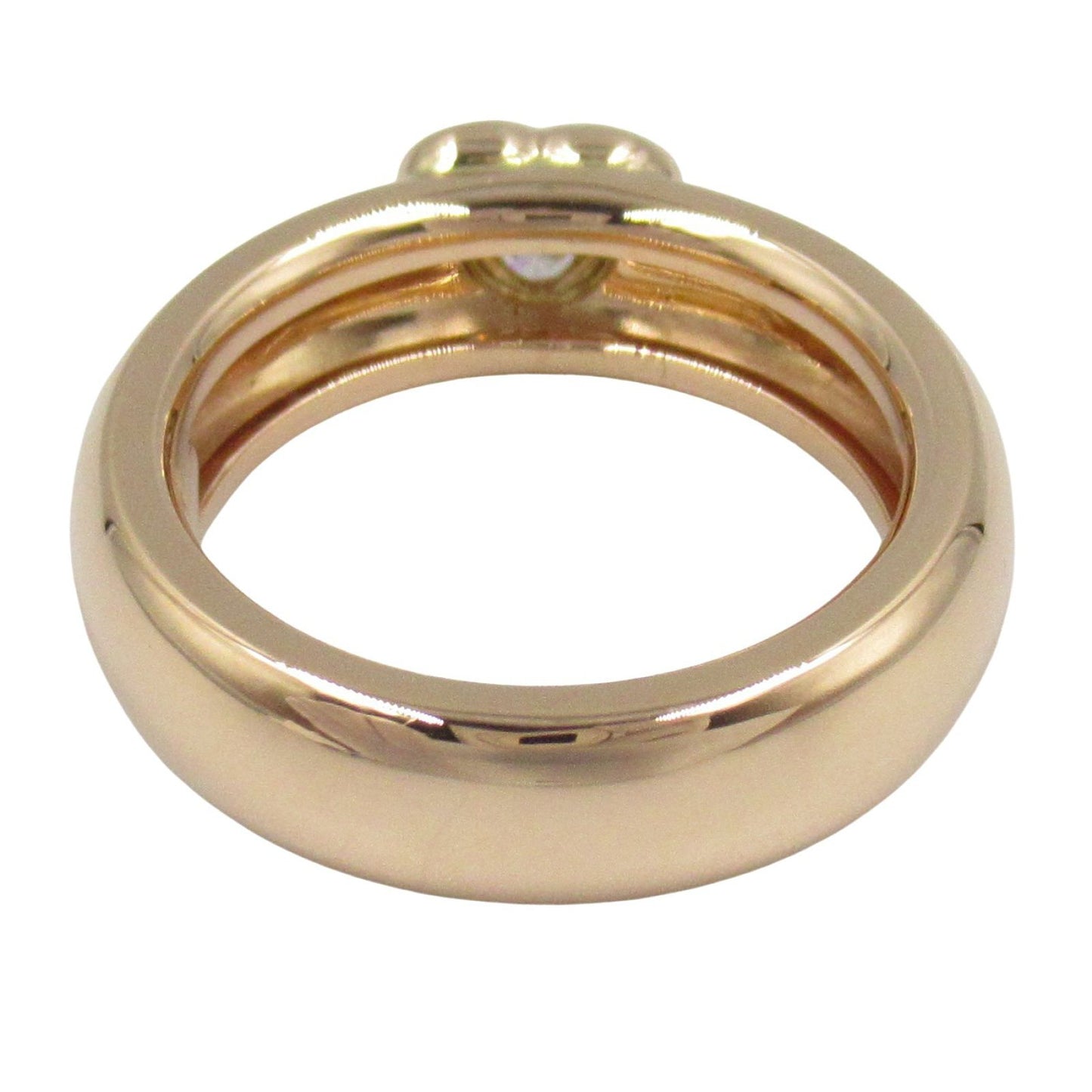 TIFFANY & CO Friendship Heart Ring in K18PG with Diamonds - Size 11.5