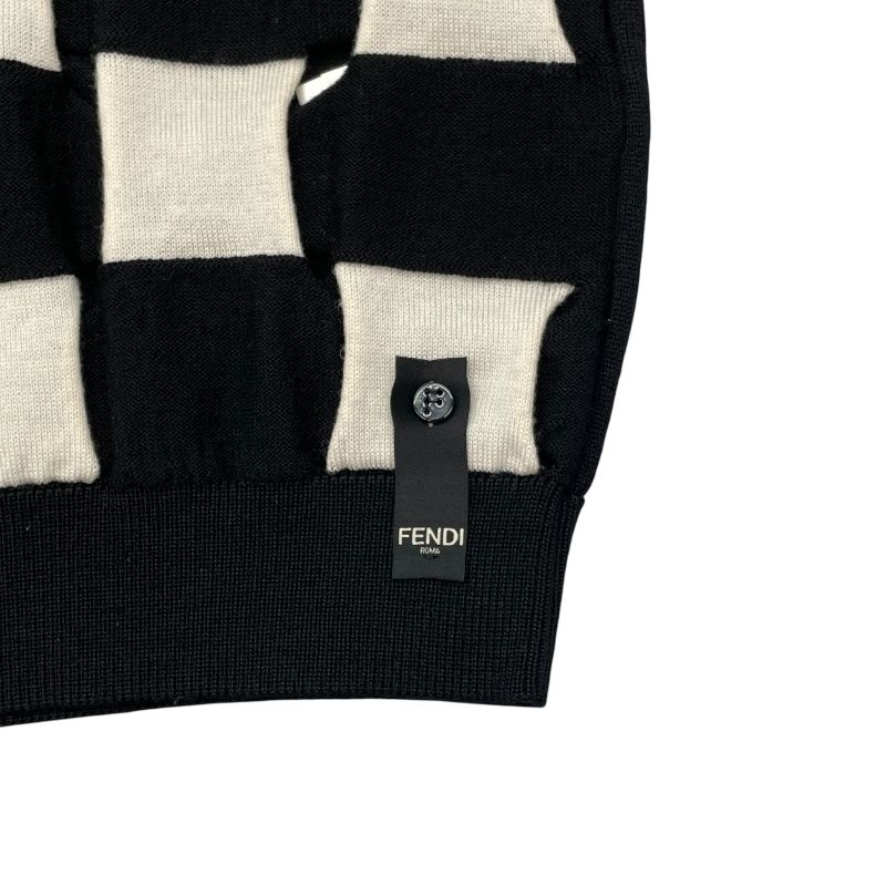 Fendi Black Wool Knit Vest - Timeless Elegance for Women