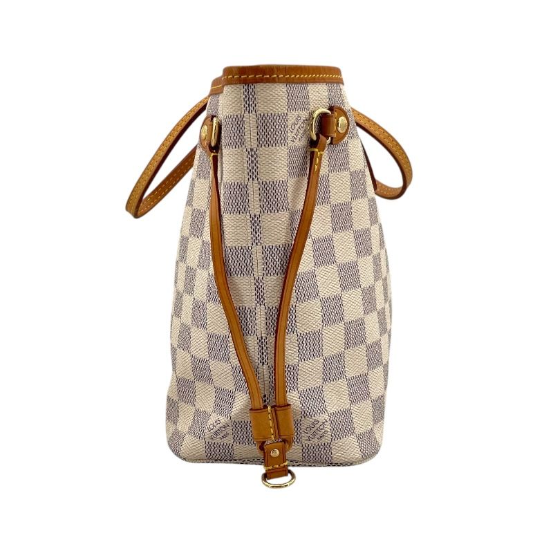 Louis Vuitton Neverfull PM Damier Azur Tote - White