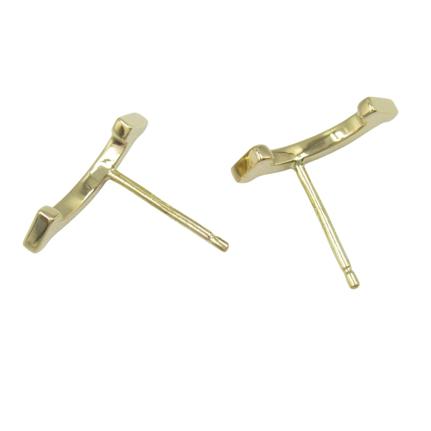 TIFFANY＆CO T-Smile Earrings in K18 Yellow Gold - Exquisite Elegance