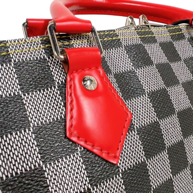 Louis Vuitton Speedy Bandoulière 30 - Monogram Canvas in Grey/Red/Green