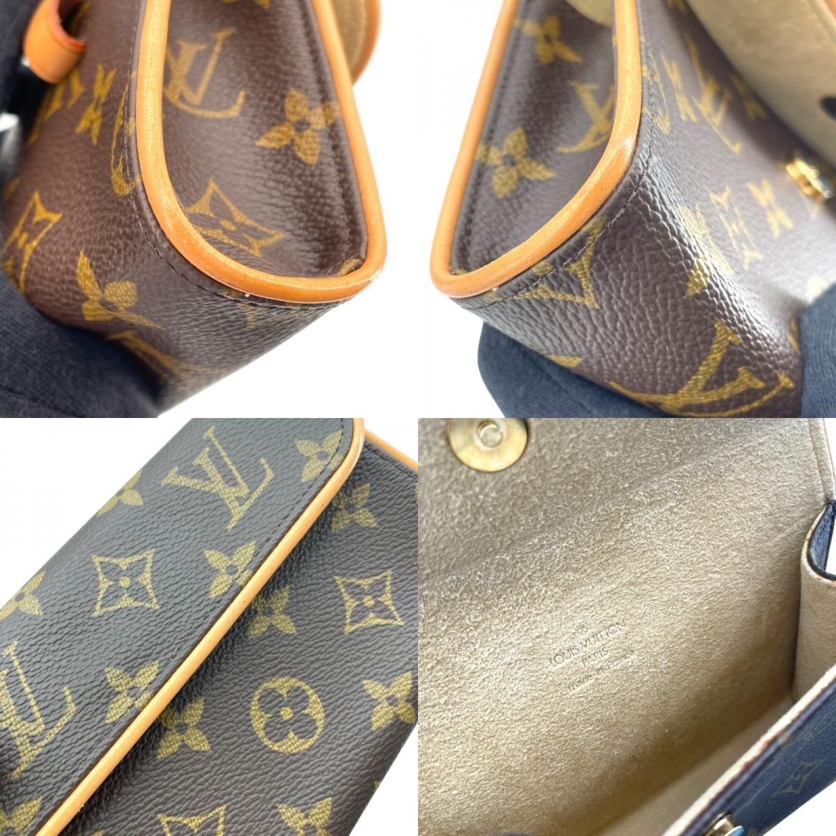 Louis Vuitton Pochette Florentine M51855 Monogram Brown Shoulder Bag