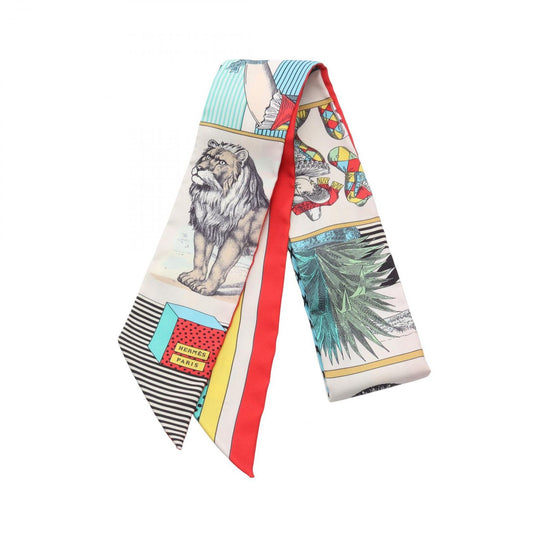 HERMES Grand Theatre Nouveau Silk Twilly Scarf - Unused Luxury