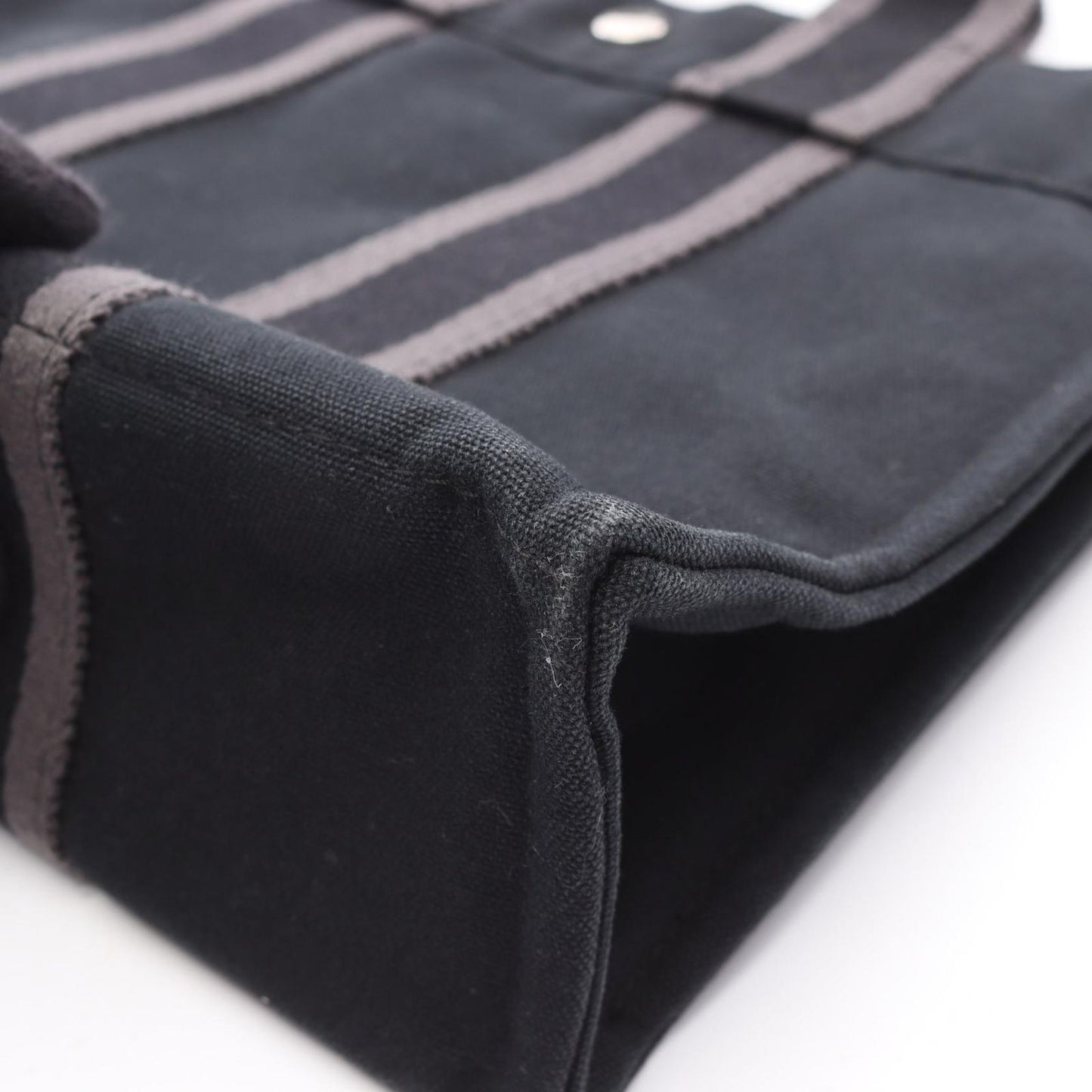 HERMES Foolto PM Tote Bag in Black Canvas - Timeless Elegance