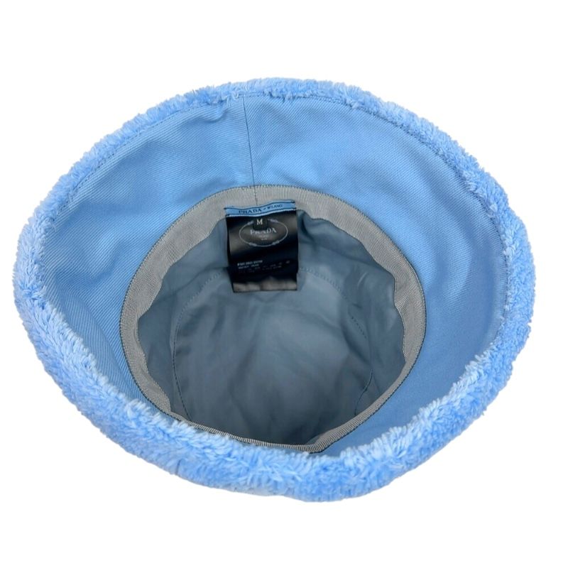 PRADA Light Blue Bucket Hat - Unisex - Exquisite Craftsmanship