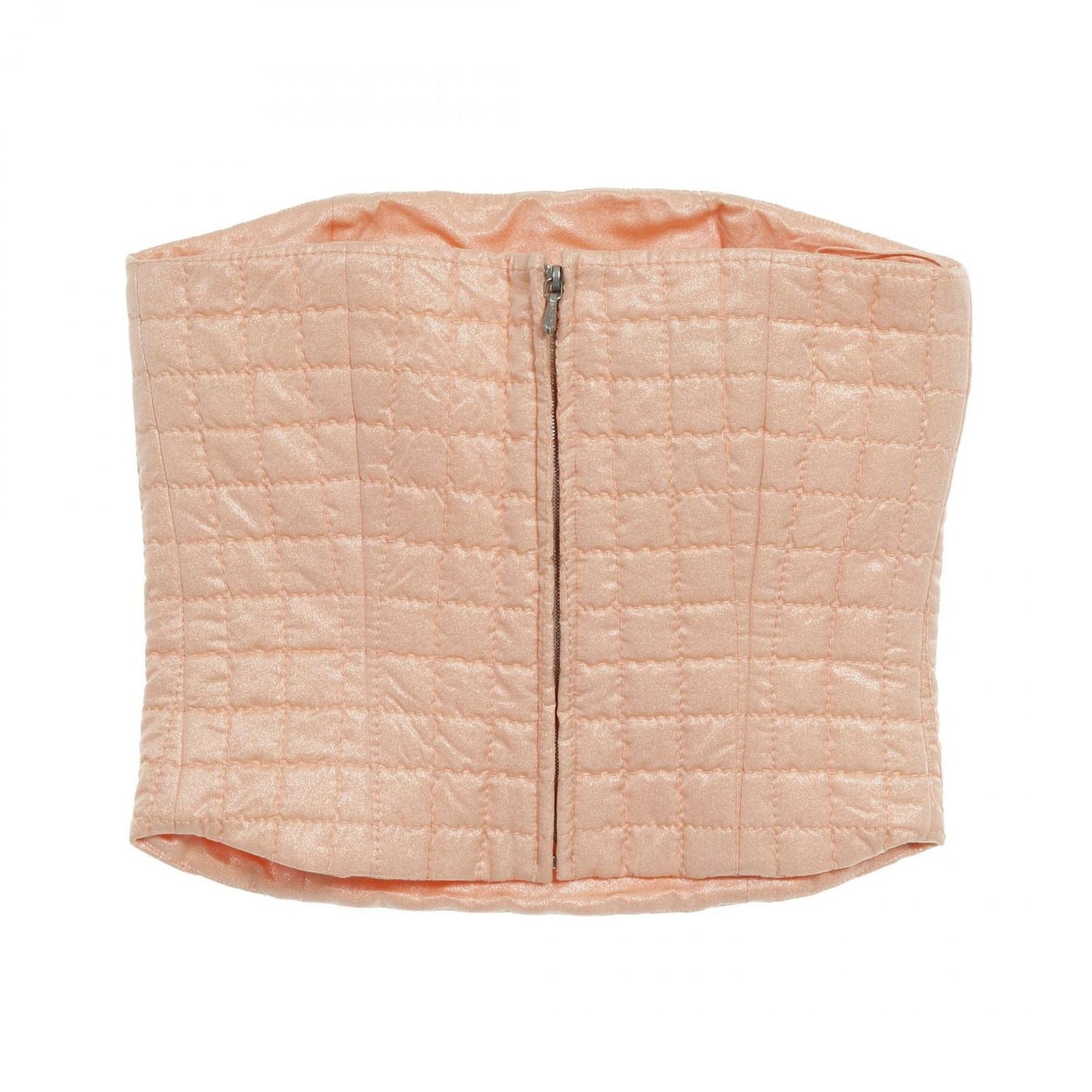 CHANEL Pink Chocolate Bar Bustier Top - Exquisite Craftsmanship