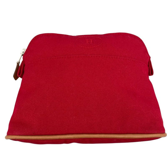 HERMES Bolide Pouch 20 in Red - Exquisite Luxury Accessory