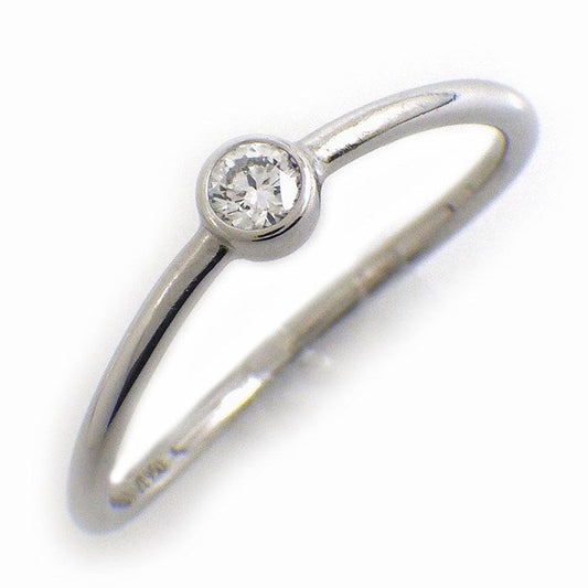 Tiffany & Co. Wave Ring with 0.06ct Diamond in Platinum - Size 8.5
