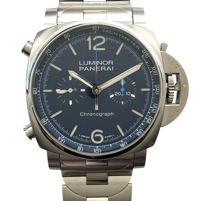 Panerai Luminor Chrono PAM01110 - Exquisite Blue Dial Timepiece