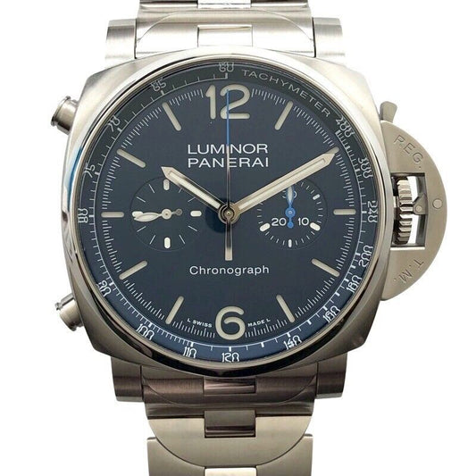Panerai Luminor Chrono PAM01110 - Exquisite Blue Dial Timepiece