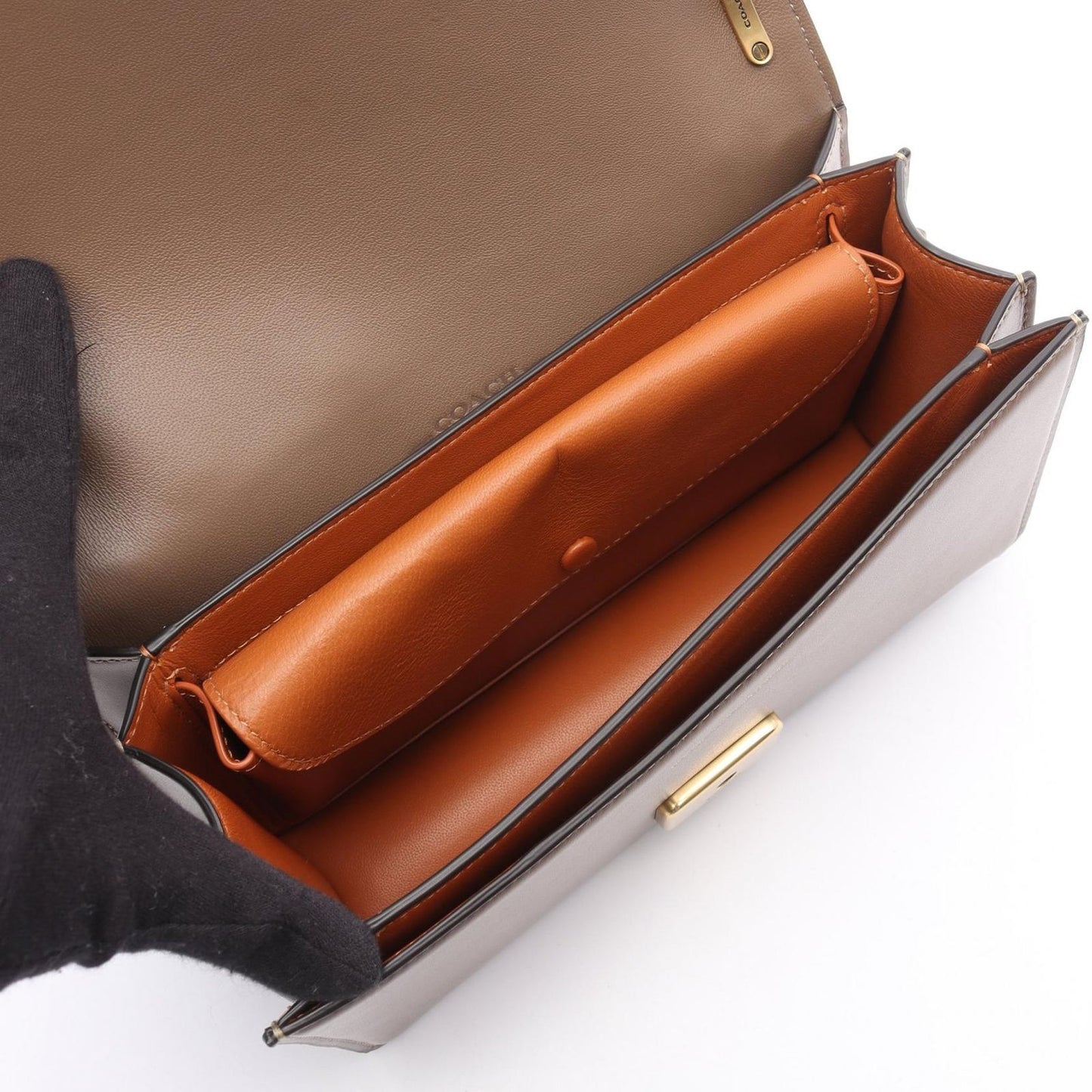 COACH Bandit Shoulder Bag in Greige Leather - Timeless Elegance