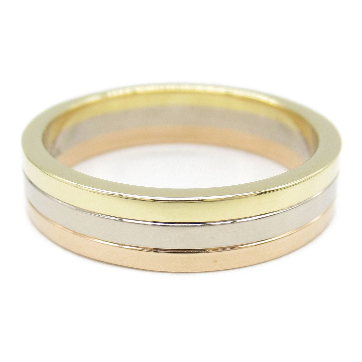 CARTIER Vendôme Ring in K18 Yellow & White Gold - Unisex Elegance
