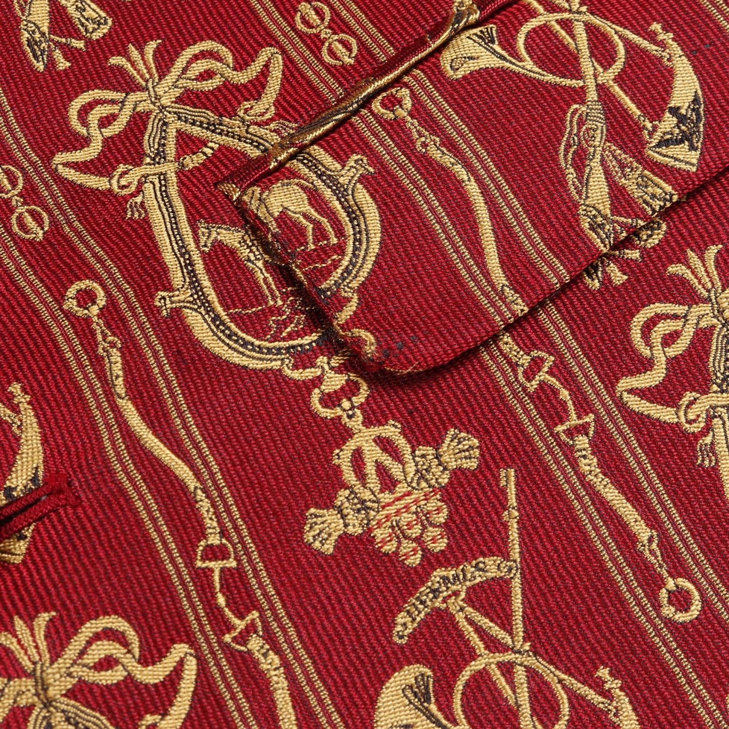 HERMES Silk Vest for Men - Exquisite Red Elegance