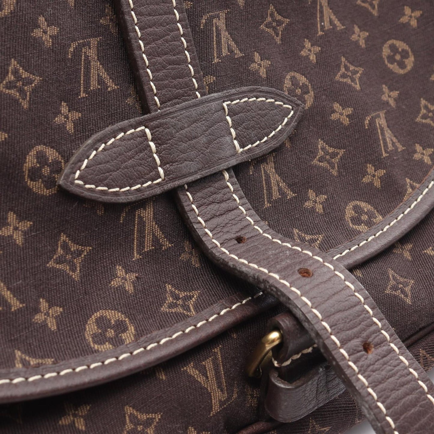 Louis Vuitton SoMure 30 Shoulder Bag in Ébène Canvas & Leather