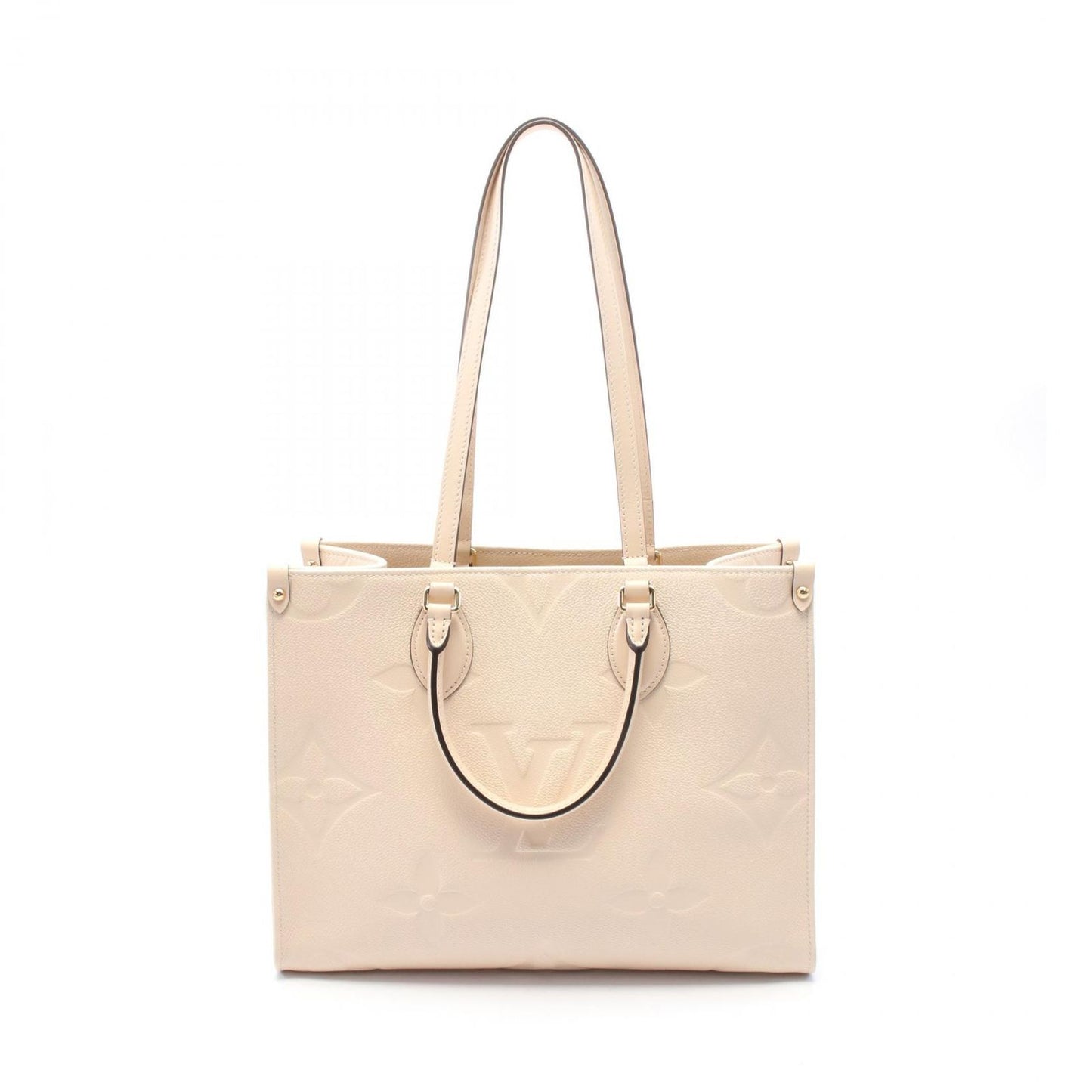 Louis Vuitton OnTheGo MM Tote Bag in Crème Leather - Exquisite Craftsmanship