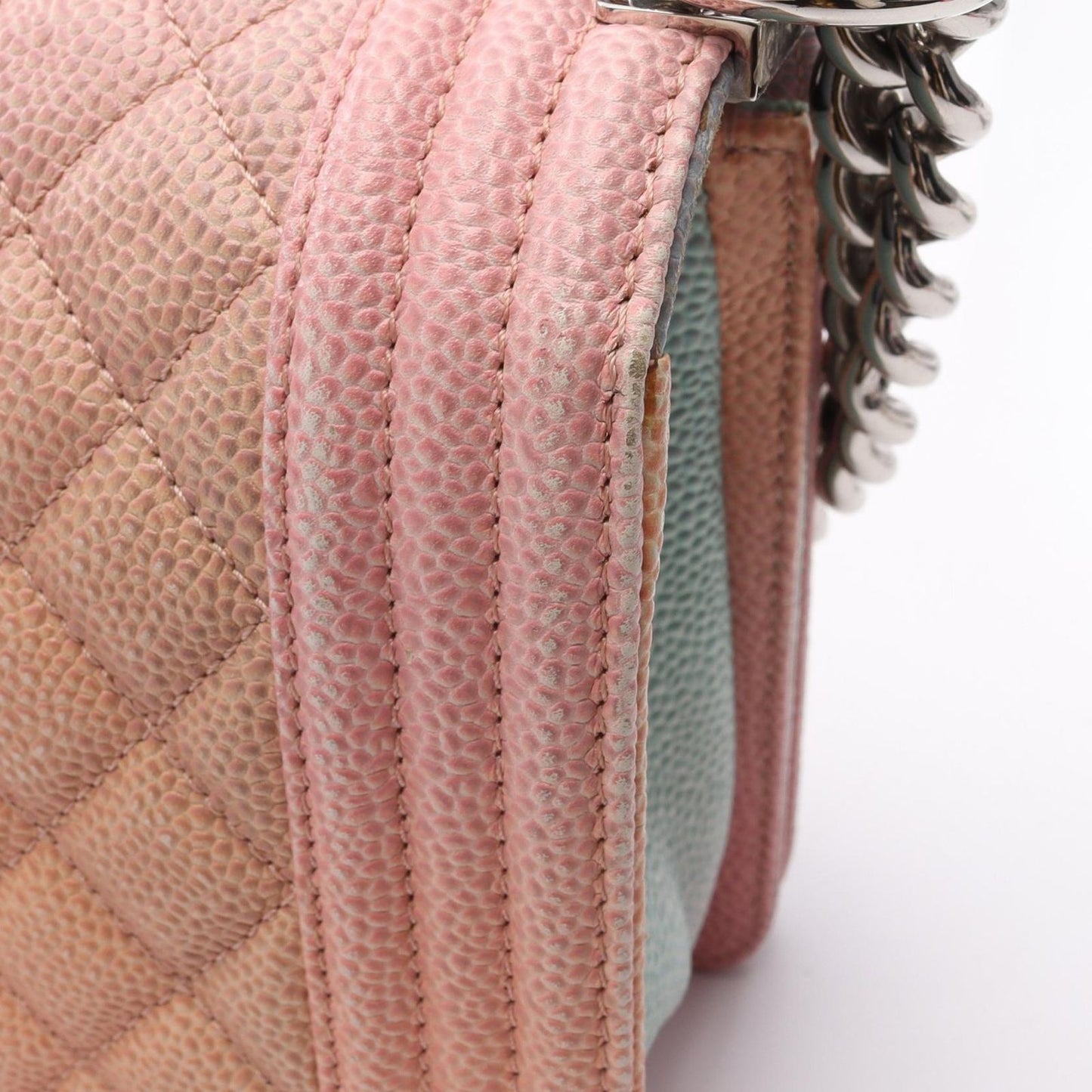 CHANEL Boy Chanel Rainbow Shoulder Bag - Exquisite Caviar Leather