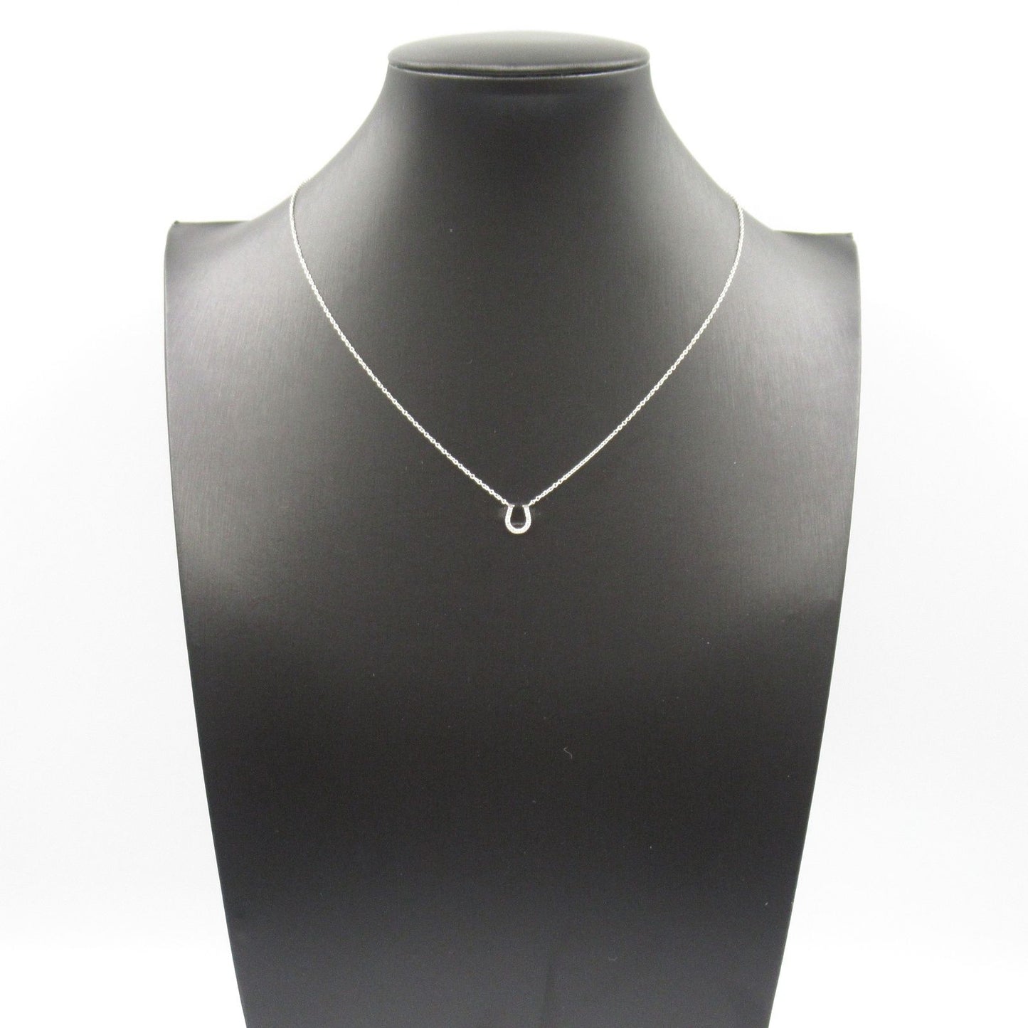 TIFFANY＆CO Diamond Horseshoe Necklace in 18K White Gold
