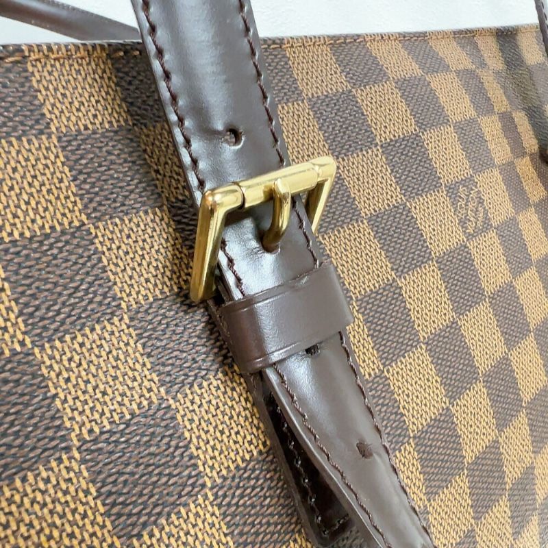 Louis Vuitton Chelsea N51119 Brown Damier Tote Bag with Gold Hardware