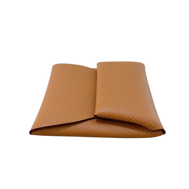 HERMES Bastia Coin Case in Gold with Silver Hardware - Unused Luxury