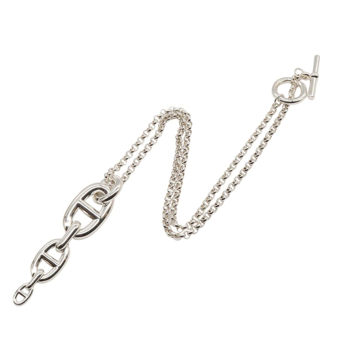 HERMES Chaine d'Ancre Punk Necklace in Silver 925 - 51cm