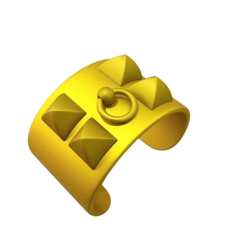 HERMES Collier de Chien Bangle in Aluminum - Exquisite Craftsmanship