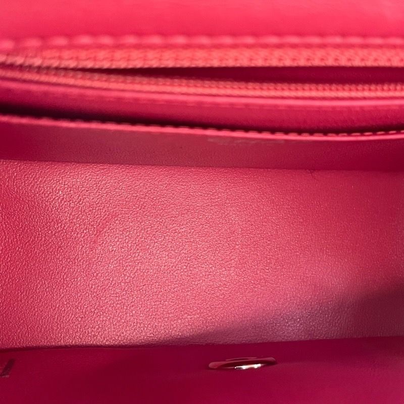 CHANEL Mini Matelassé 17 Pink & Silver Hardware Shoulder Bag