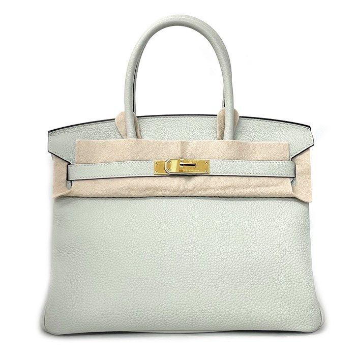 HERMES Birkin 30 Handbag - 2023 Grineve Togo with Gold Hardware