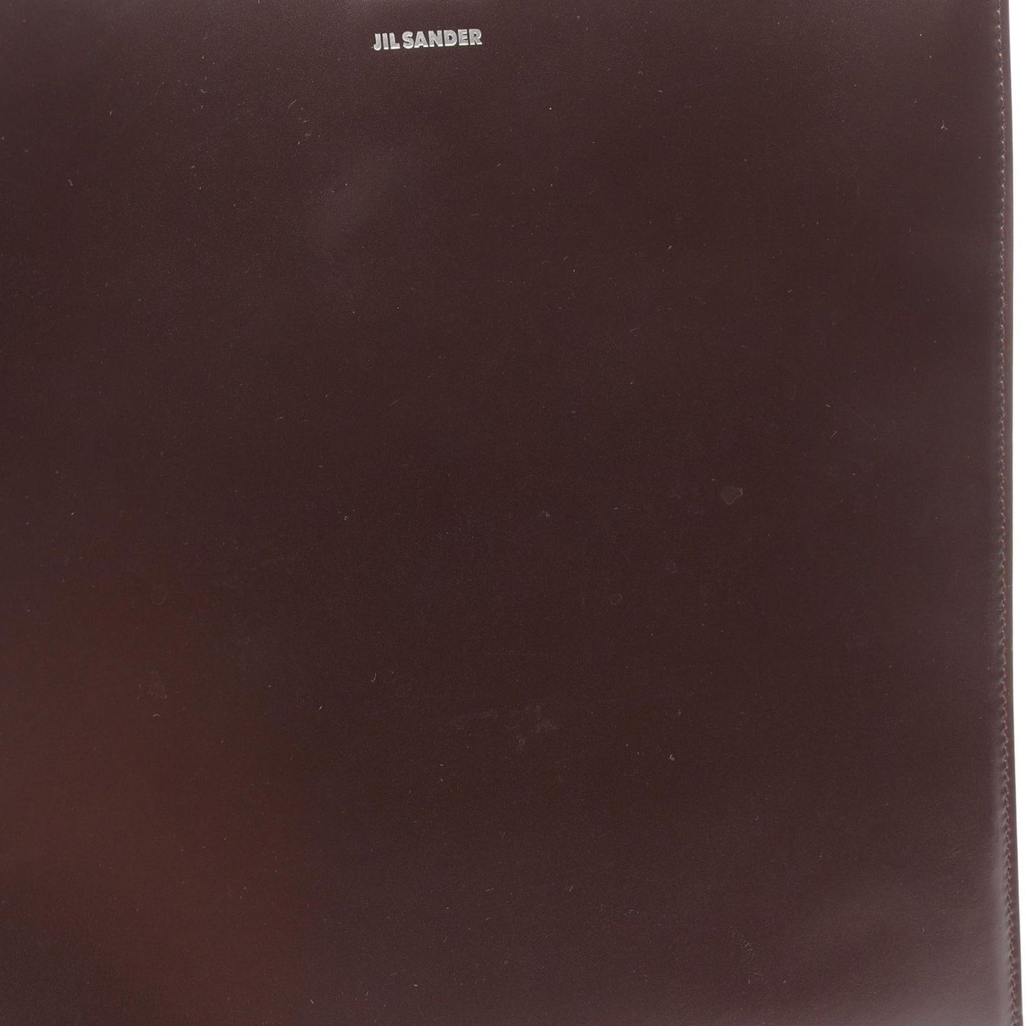 JIL SANDER TANGLE MEDIUM Shoulder Bag in Dark Brown Leather