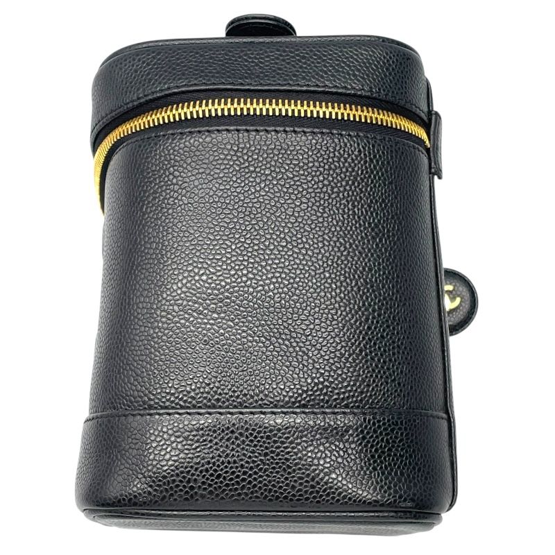 CHANEL Vanity A01998 Black Caviar Skin Handbag - Timeless Elegance