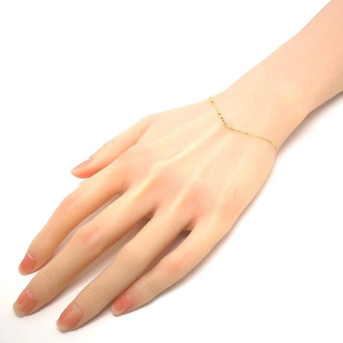 Exquisite Diamond Link Bracelet in 18K Yellow Gold - 0.02ct