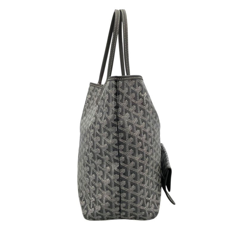 GOYARD Saint Louis PM Grey Goyardine Canvas Unisex Tote Bag