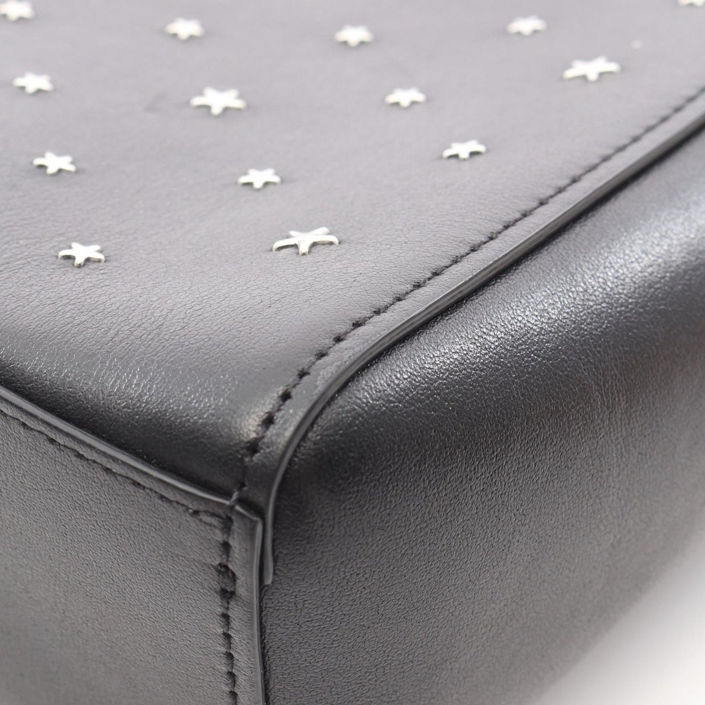 Jimmy Choo Bria Tote N/S Black Leather Star Studded Bag