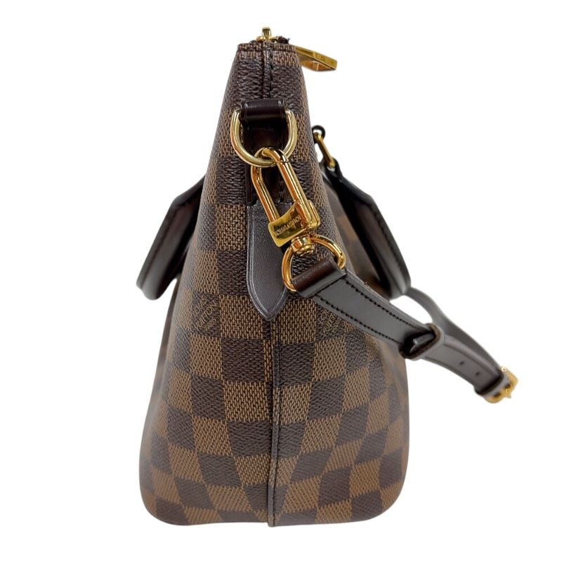 Louis Vuitton Siena PM Brown Damier Shoulder Bag with Gold Hardware