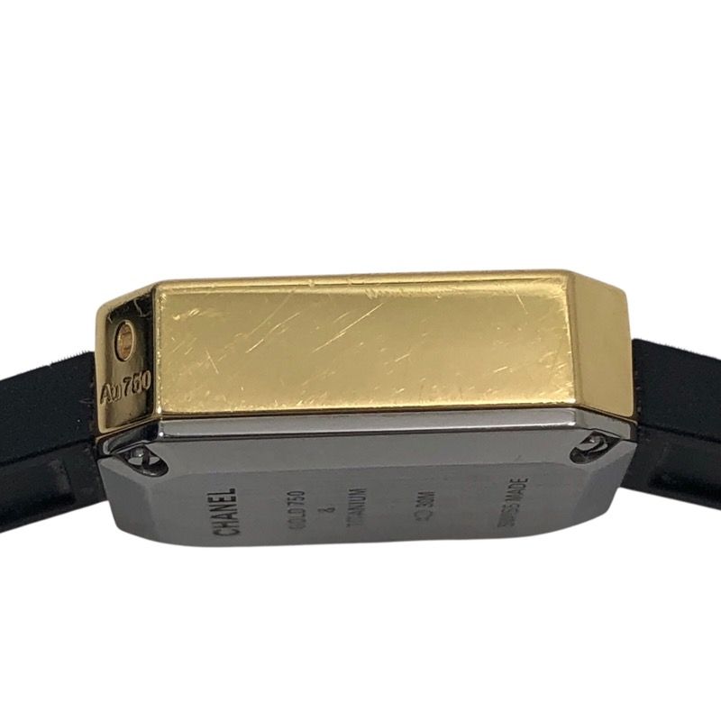 CHANEL Première Ribbon H6125 Black K18YG/Titanium Quartz Watch
