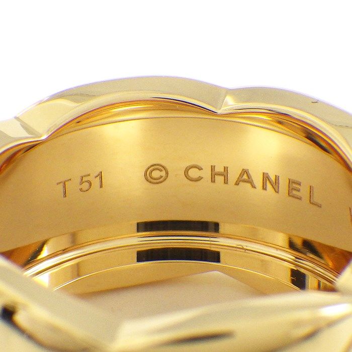 Chanel Coco Crush Large Ring in 18K Yellow Gold - Size 11