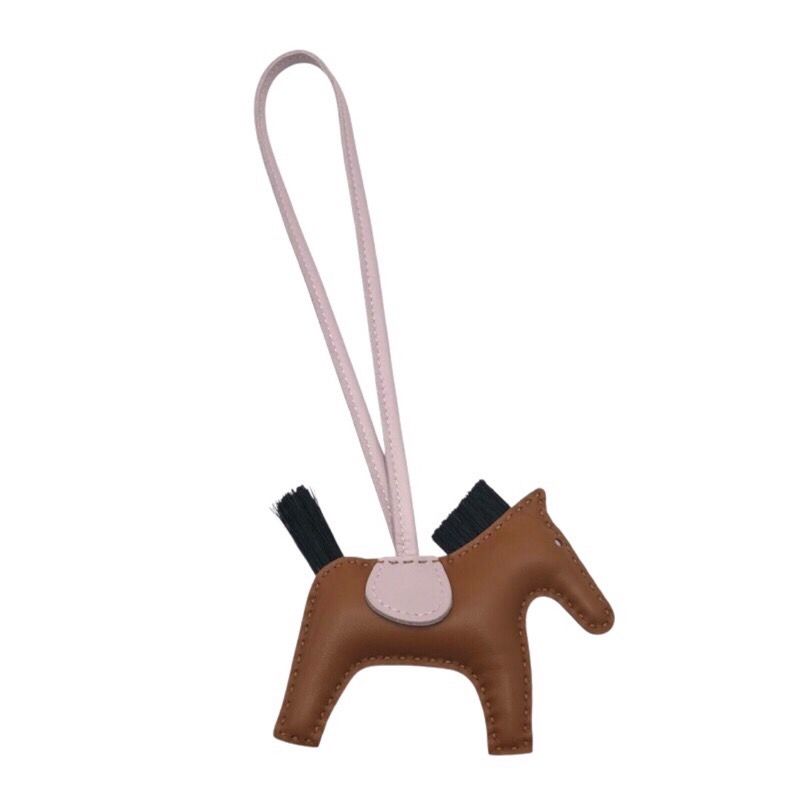 HERMES Rodeo PM Charm in Gold/Black/Mauve Pale - Exquisite Craftsmanship