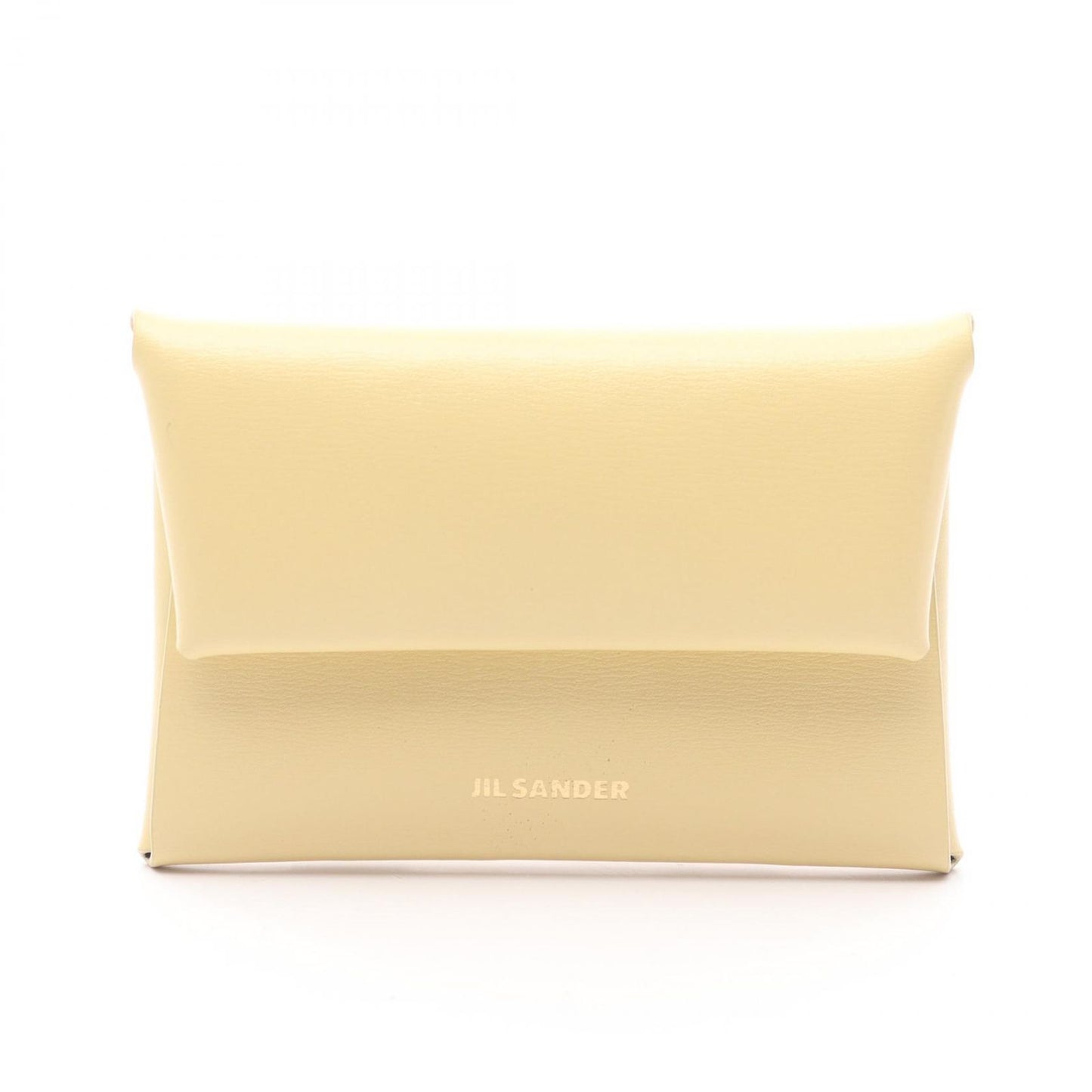 JIL SANDER Yellow Leather Coin Purse - Exquisite Craftsmanship
