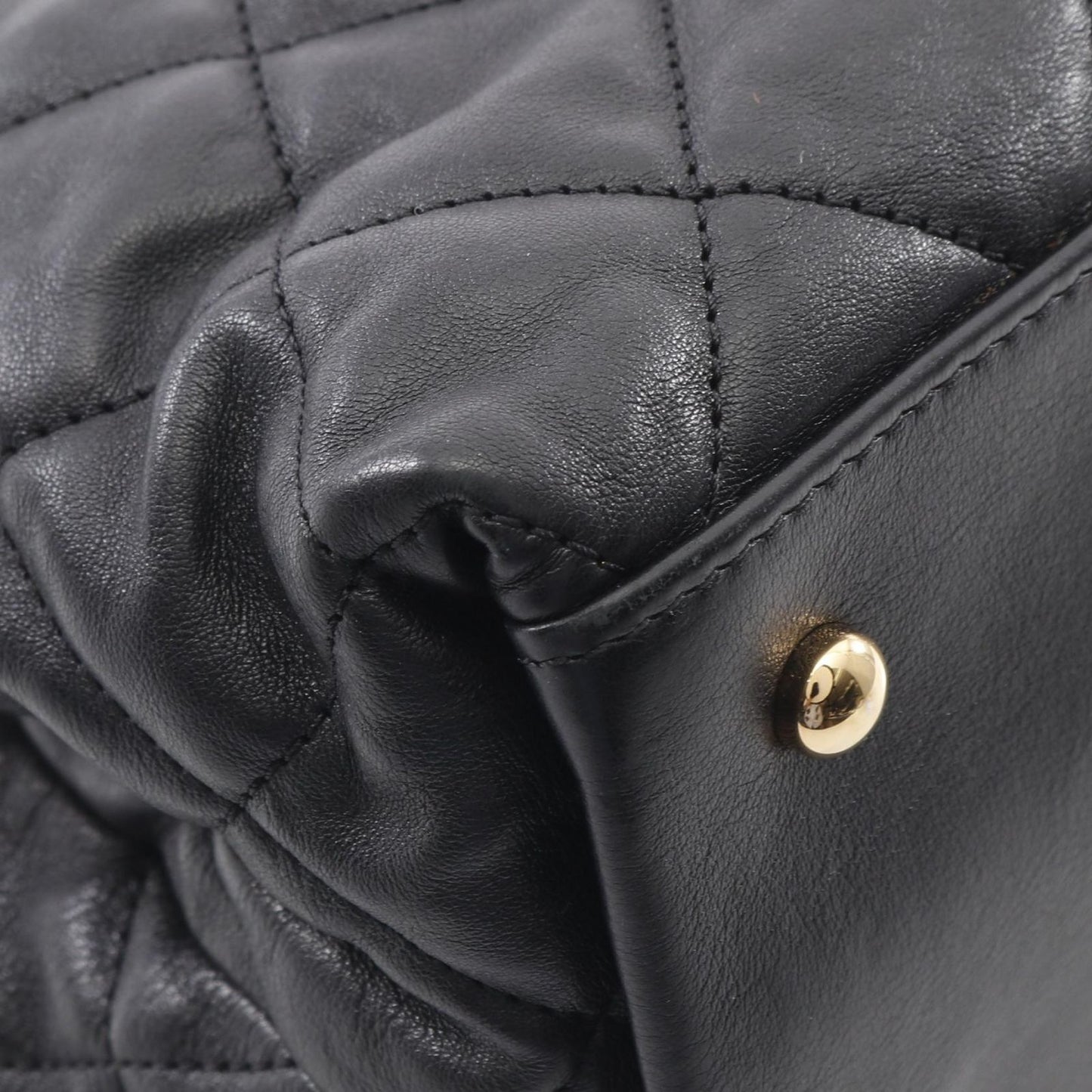 CHANEL Matelassé Tote Bag in Black Lambskin - Timeless Elegance