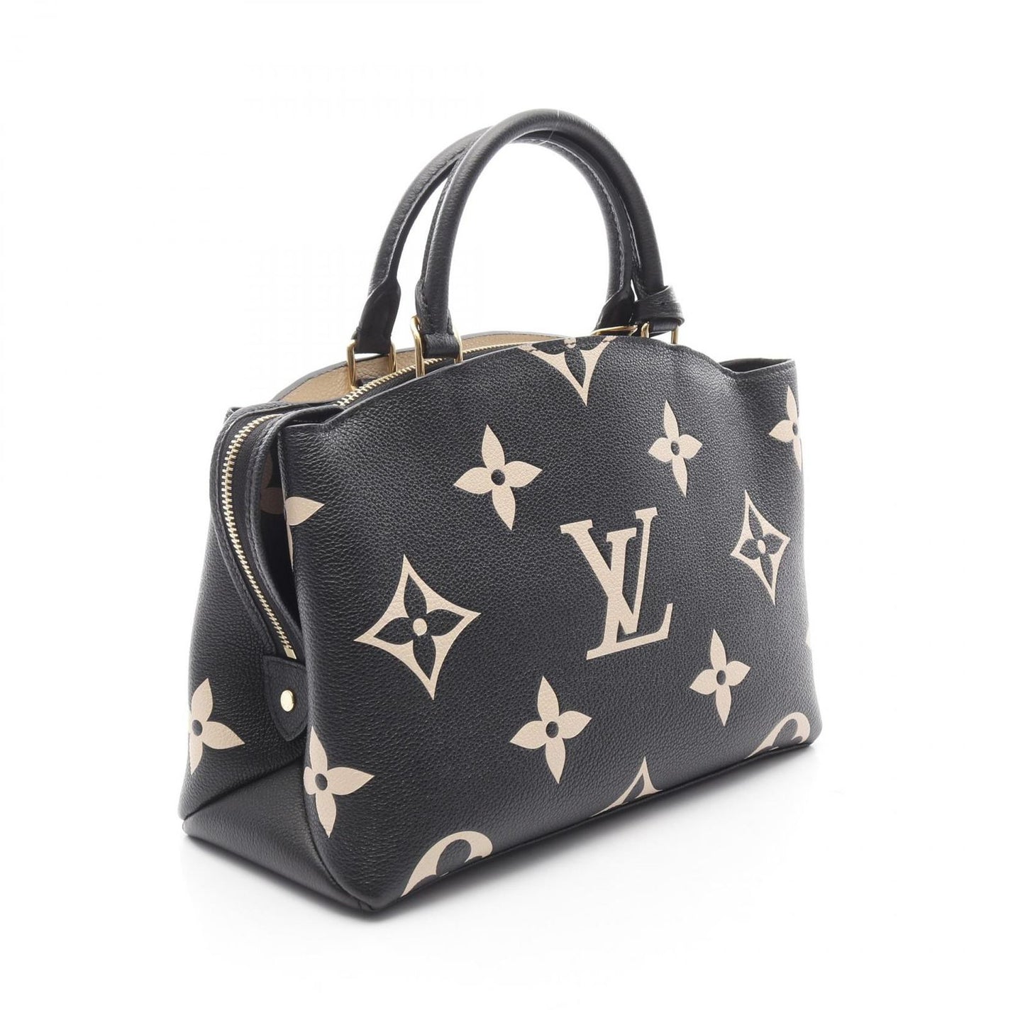 Louis Vuitton Petit Palais PM Bi-Color Handbag - Black/Beige Leather