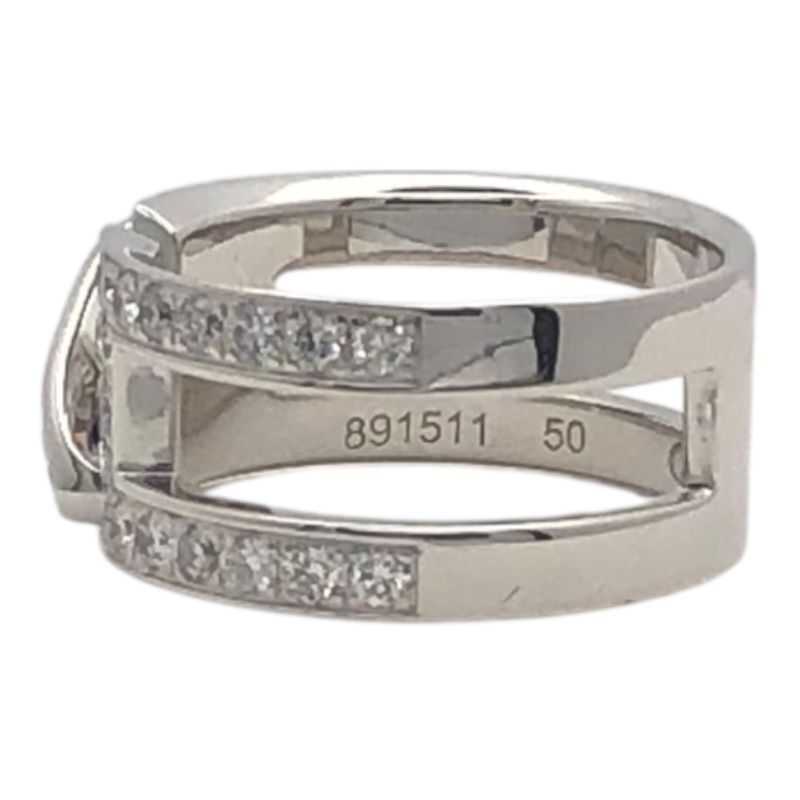 CHAUMET Joudrian Diamond Ring in 750WG - Exquisite Silver Elegance