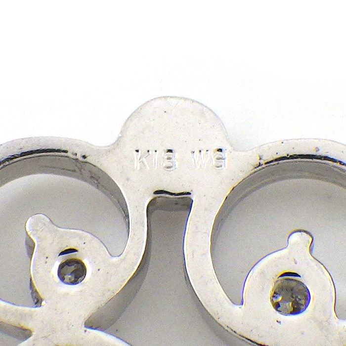 Elegant Diamond Fringe Swing Drop Necklace in K18 White Gold