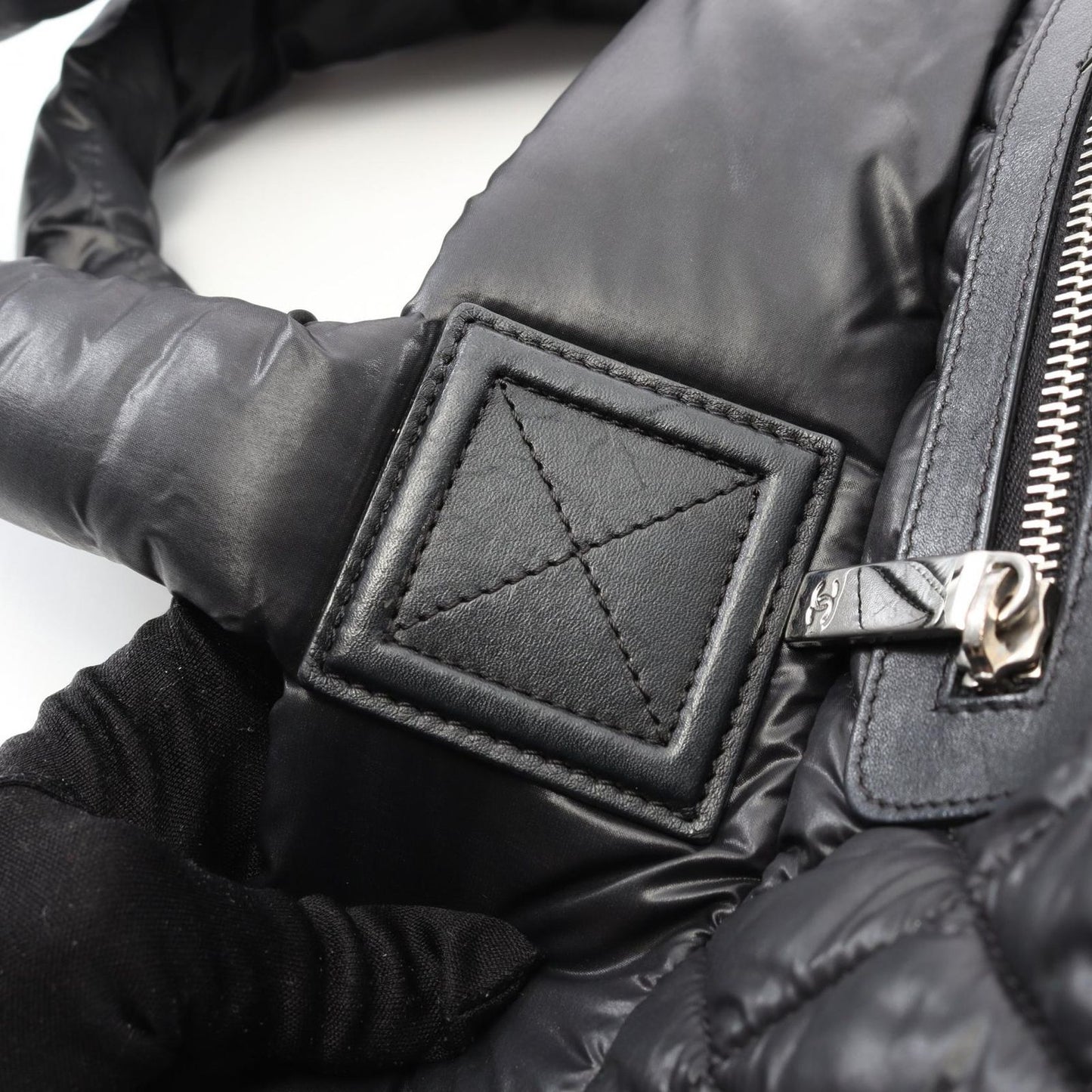 CHANEL Coco Cocoon Small Tote Bag - Black Nylon A48610