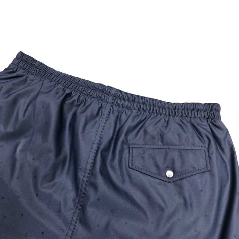 Louis Vuitton Micro Monogram Swim Shorts - Navy Nylon, Size XS