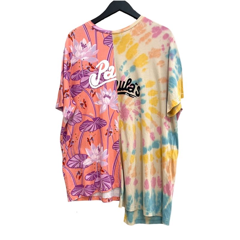 LOEWE La Pausa Asymmetrical T-Shirt in Multicolor Cotton