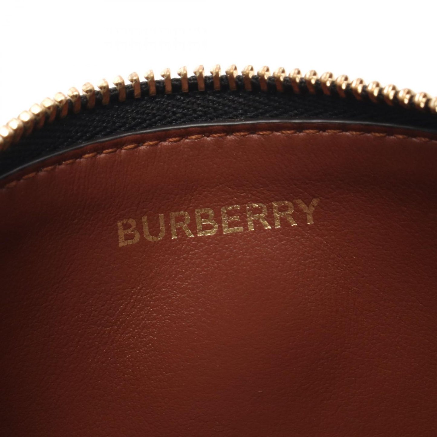 BURBERRY TB Monogram Coin Case - Exquisite Brown PVC Canvas